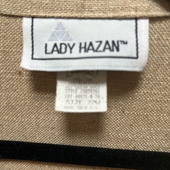 Lady Hazan 22W linen jacket unlined - Picture 2 of 6